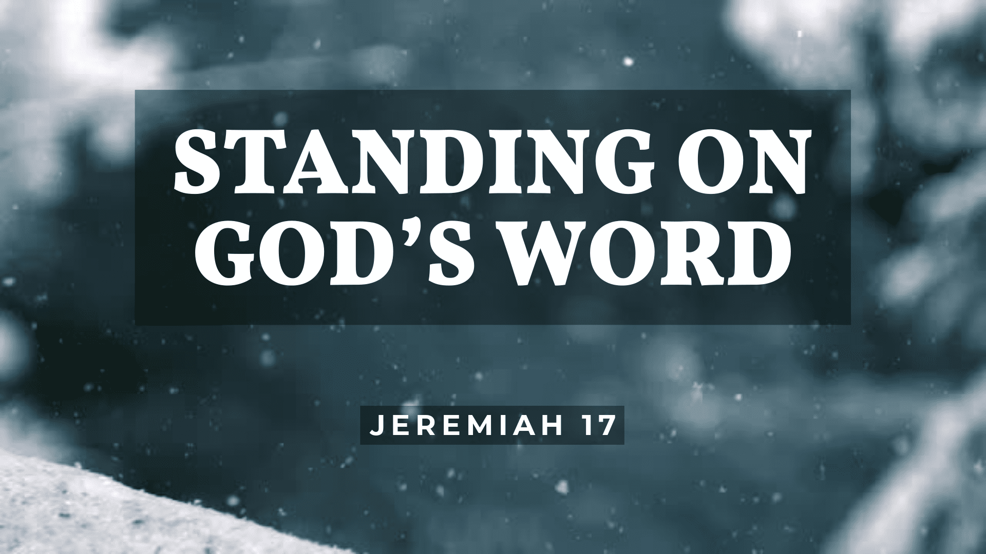 Standing on God’s Word